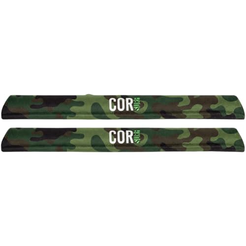 Image of COR Surf Aero Car Roof Rack Pads for Surfboard, Kayak, SUP, Snowboard, Surfboard, Paddleboard and Canoe for Large and Flat Style Aero Bars