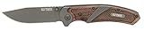 Old Timer OT Wood Ti-Nitride Spring Assisted 7in High Carbon S.S. Folding Pocket Knife with a 3in Drop Point Blade, Ironwood Handle, and Convenient Size for EDC, Hunting, Camping, and Outdoors