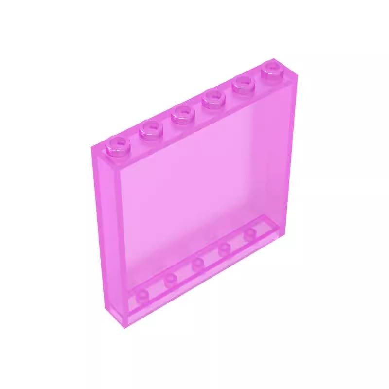 Gobricks 59349 Door Panel 1x6x5 10 Pieces GDS-773 Compatible with Lego Building Blocks Color:Trans Dark Pink