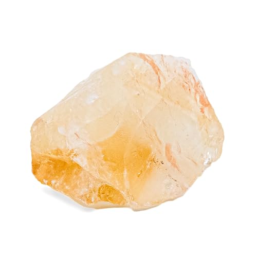 Mineral Est | Pierre Citrine brute qualité A | Taille : 3 cm | Favorise l’estime de soi | Lithothérapie et chakras