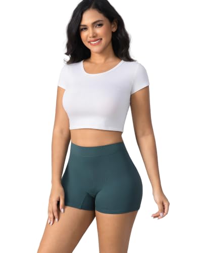 Image of Goat Union Overnight Period Shorts for Women - 2 inch Absorbent Sleep Period Boyshorts Heavy Flow
