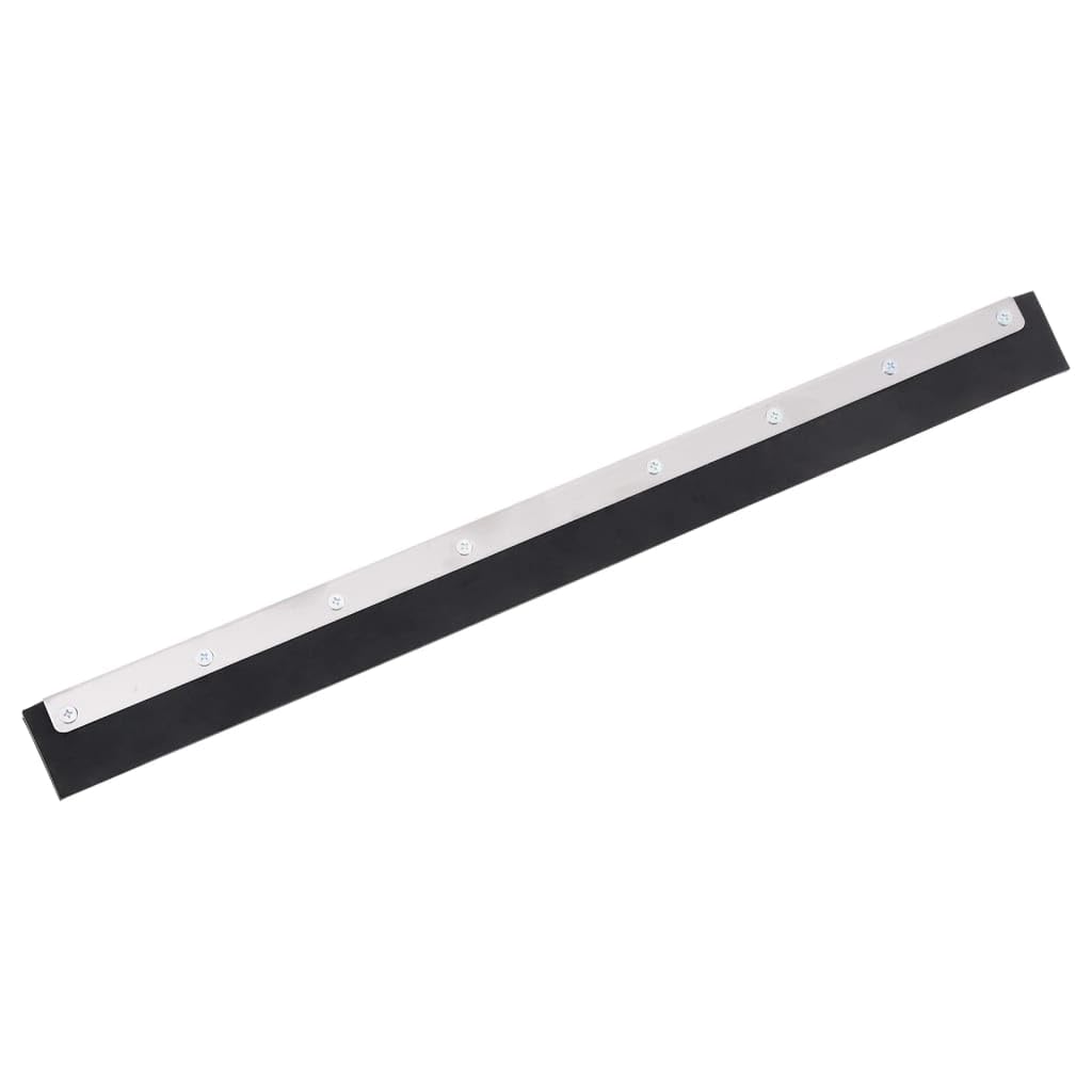 Vidaxl Silver Floor Squeegee Head, Replacement Squeegee Wiper Head For Click System Handles Wet Room Patio Conservatory And Veranda Roofs, Steel And Rubber