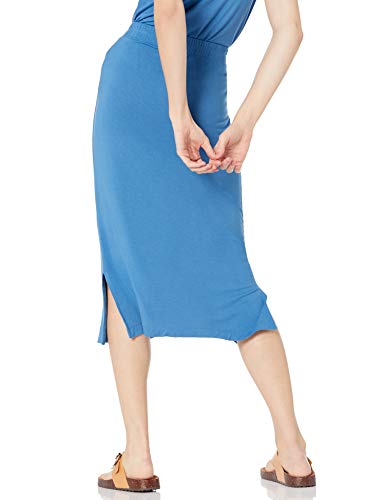 Image of Amazon Essentials Women's Pull-On Knit Midi Skirt with Elastic Waist, Stretchy (Available in Plus Size)