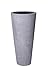 Produktbild Pflanzkübel Blumenkübel Fiberglas Beton-Design grau Rondo Classico - 80 x 35 cm