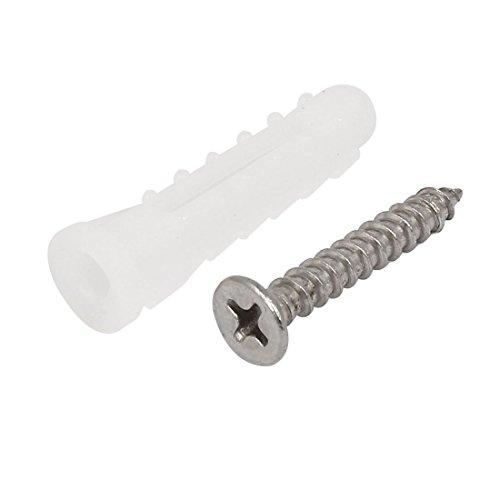 Image of Aexit Clothes Towel Nails, Screws & Fasteners Hanging Wall Mounted Cylindrical Shape Single Hanger Hook Picture Hangers Silver Tone