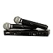Shure BLX288/PG58 Wireless Microphone System - 14-Hour Battery Life, 300 ft Range, UHF | Includes (2) PG58 Handheld Vocal Mics, Dual Channel Receiver | J11 Band (BLX288/PG58-J11)