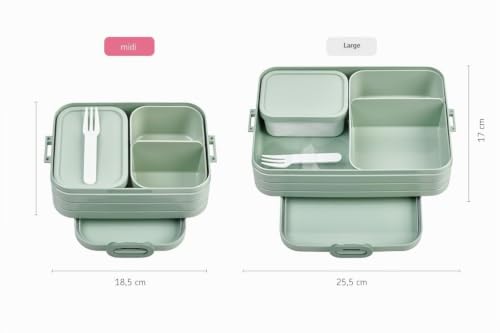 Mepal - Bento Brotdose Midi Take A Break - 900 ml - Nordic sage – Ansicht 6