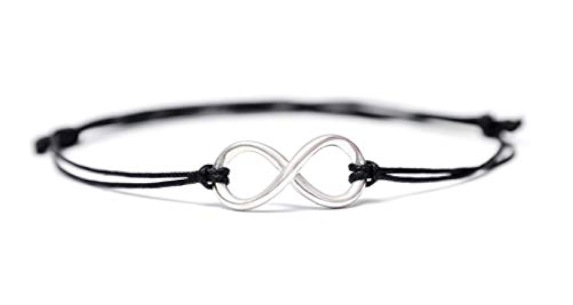 Women's 925 Sterling Silver Infinity Charm Adjustable Anklet