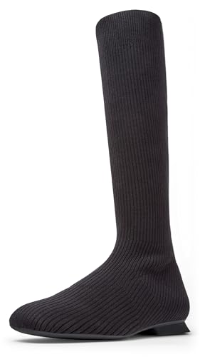 Bottes hautes Camper Femme Casi Myra K400801 en cuir noir élégant