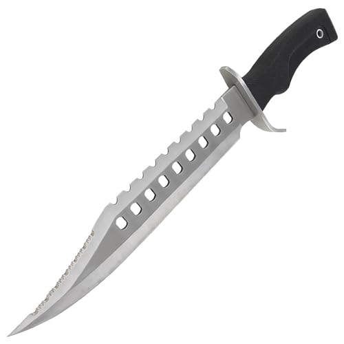 Armory Replicas™ - Hunting Outdoor Survivors Sporting Sawback Knife 17 Inches Silver
