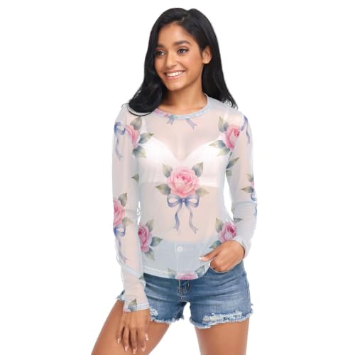 T-shirt en soie glacée femme Wudan fini les hauts inconfortables grâce au stretch