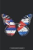  Planner: Hawaiian Cuban Flag Combined Butterfly Flags Of Hawaii Cuba