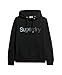 Superdry Core Logo Fade Loose Hoodie L Black