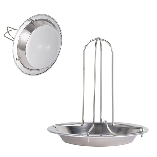 Generisch Bierdosen Hähnchen Halter Für Grill | Edelstahl BBQ Halter Zum Grillen,Vertikaler Grillständer Mit Auffangschale Für Camping Outdoor Party Restaurant Grillen...