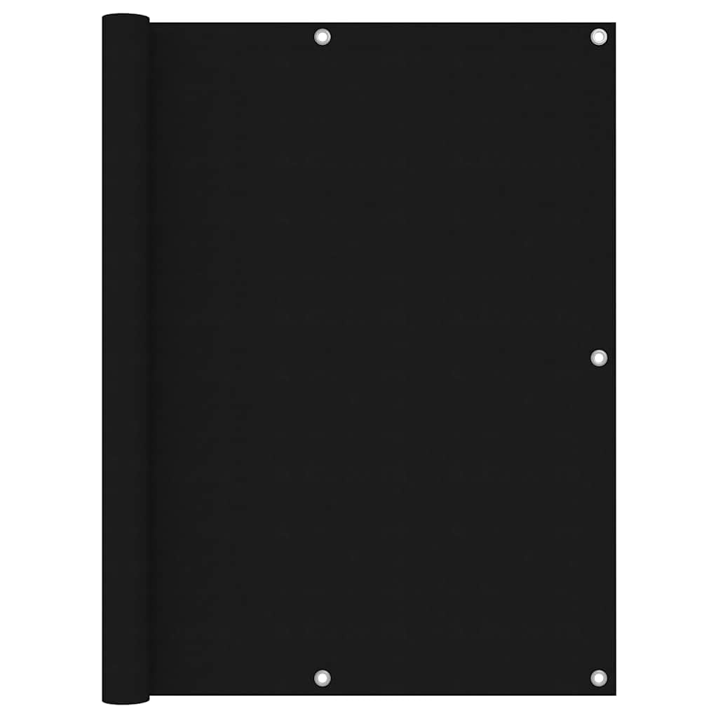 Frangivista per balcone, colore nero, 120 x 400 cm, protezione dal vento