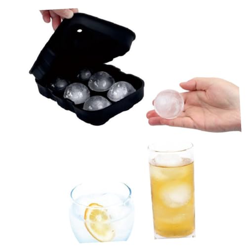 Moldes de silicona para hielo con compartimentos y tapa, 2 piezas miniatura 2
