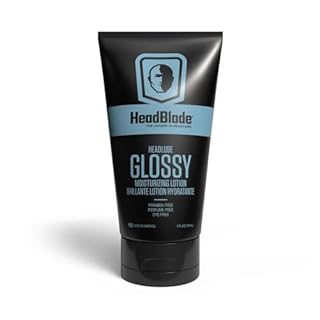 HeadBlade HeadLube Glossy Aftershave Moisturizer Lotion for Men (5 oz) - Leaves Head Shiny and Grease-Free
