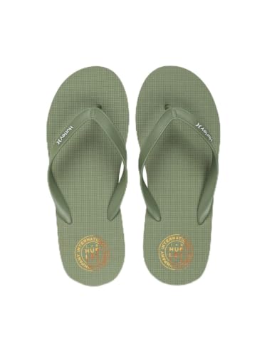 Chanclas de playa Hurley para hombre con estampado moderno color oliva