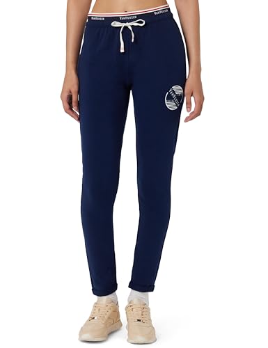Image of Van Heusen Women Athleisure Antiviral Regular Fit Joggers - Body Hug, Moisture Wicking, Reflective Trim 66308 Dark Navy S