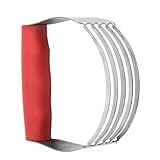 FELTECHELECTR Batidor Manual de Masa y Crema de Acero Inoxidable Cortador de Mantequilla Mango Ergonómico Utensilio de Cocina para Repostería y Mezcla de Ingredientes Secos Adecuado para