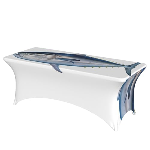 Nappe de table rectangulaire lavable pour buffet et banquet pliants - 2