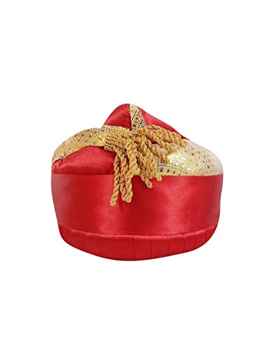 Image of BookMyCostume Traditional Indian Turban, Safa & Pagdi Collection - Ethnic Royal Headwear, Cultural Event & Fancy Dress Costumes | Ideal for Barati, Folk Dance & Themed Functions for Boys, Men & Adults