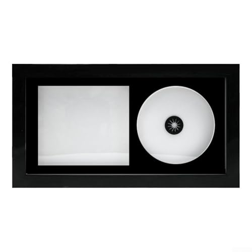 Marco de CD de madera maciza para portadas de álbumes, hecho a mano en el Reino Unido, varios colores, visualización vertical u horizontal, acristalamiento protector, montaje en pared