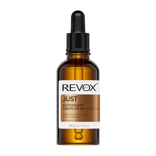 REVOX B77 - Just Antioxidant Serum SPF30+, 30 ml, Sérum Iluminador Facial, Vitamina E para la Cara, Protege contra Factores Externos Dañinos, Nutre Profundamente, Antioxidante, Combate las Arrugas