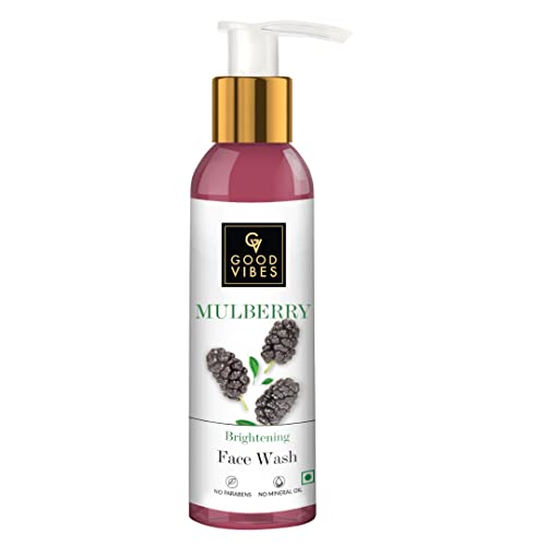 Good Vibes Mulberry Brightening Face Wash, 120 ml | Evens Skin To...