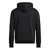 adidas Men's ESSENTIALS FEELCOZY FLEECE HOODIE, black/white, XXL #2