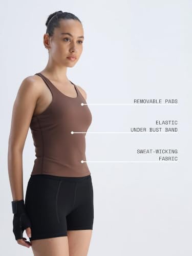 Image of CAVA Racerback Tank for Women | Built-in Bra, Racerback Design, Breathable Fabric, Stretchable Fit | Activewear for Yoga, Gym & Everyday