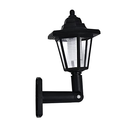 IVEJBZLWMN Luces de pared con energía solar, luz hexagonal, luz blanca, camino de pared, montaje en paisaje, lámpara de valla de jardín, iluminación exterior