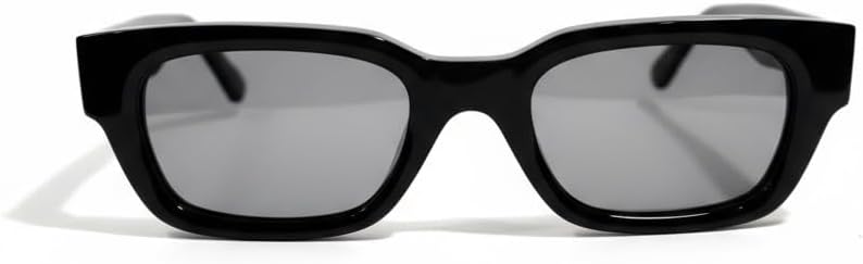 Classic Black Rectangular Sunglasses, Unisex, Retro Style, Black, Durable Lightweight Frame, Adult, UV400 Protection, Scratch-Resistant
