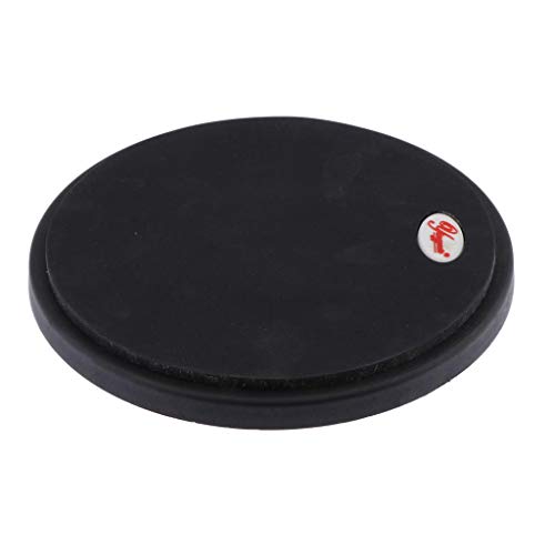 SM SunniMix Handige trommelbuffer, draagbaar, stil, 25,4 cm (10 inch), rond, van zacht rubber, eenvoudig aan de zijkant… - Image 5