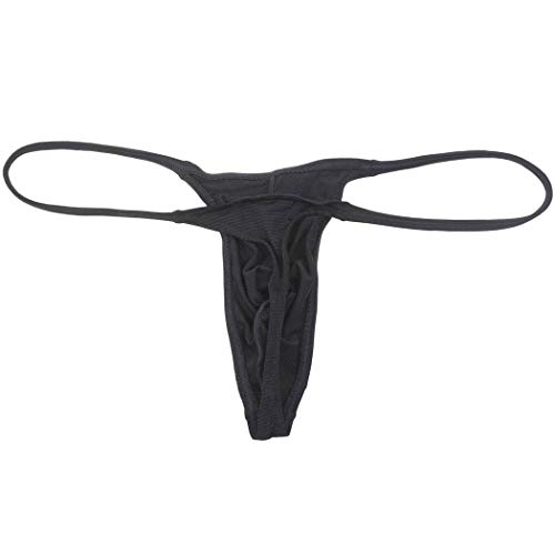 OROCOJUCO Men Spandex Micro Thong Shadow Stripe Narrow Pouch Underwear String Mini Bikini Jockstrap T-back4