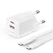 Produktbild 4smarts Netzladegerät VoltPlug Duos Mini PD 20W und USB-C Kabel 1,5m weiß