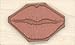 Stamps by Impression Small Lips Kiss Rubber Stamp - 0.75
