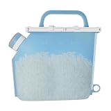 Bolsas Reutilizables de Silicona para Almacenar Alimentos - Dispensador de Granos Hermético de Silicona con Asa | Contenedor sellado para alimentos,para Cereales, Mijo, Arroz, Harina, Avena, Comida Se