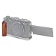 Hersmay Wooden Handle X-M5 Holzgriff L-Shape Handgriff für Fujifilm X-M5 Kamera, mit 1/4-20 Halterungen, Arca Swiss Stativplatte