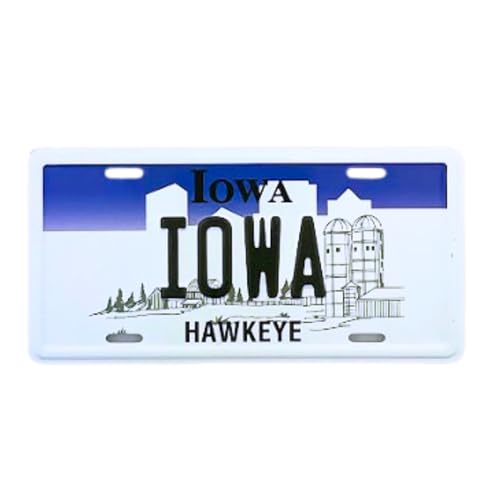 Imán Placa Pequeña Iowa, Accesorio Magnético Coleccionable