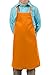 KNG Kids Cooking Apron for Girls and Boys Medium, Orange