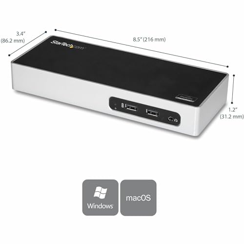 Station d'accueil USB 3.0 StarTech.com double affichage HDMI DVI