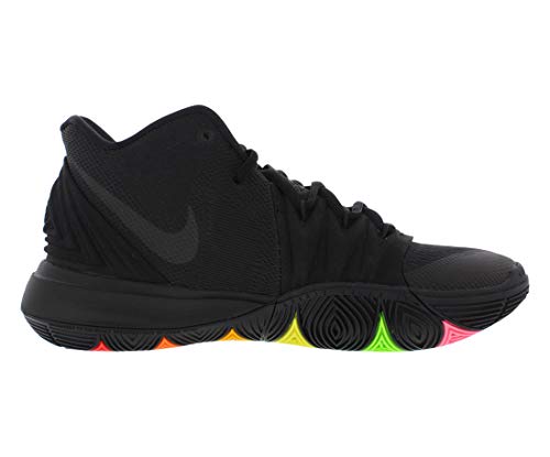 kyrie 5 black rainbow soles