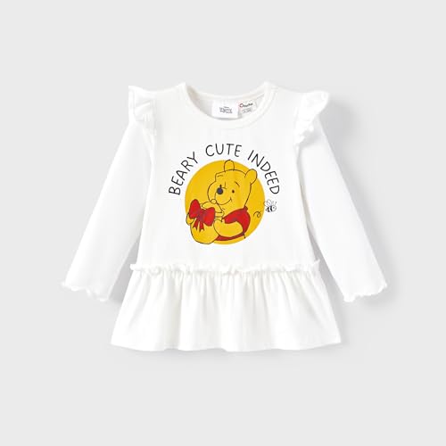 Disney Winnie the Pooh Minnie Mouse Princess Newborn Baby Girl Organic Cotton Ruffle Long Sleeve 3-Piece Set 3-24 Months3