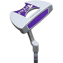 Zinc Alloy Head Golf Putter Club Genuine Golf Club Grip-Rubber Grip Half-Round Putter for Men Women