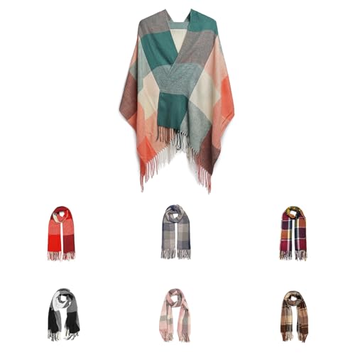 Good Nite Echarpe Plaid Foulard Chale Chaud Femme Homme Grosse Écharpe für Hiver Automne Etole Douce Confortable Sobre et Élégant,200x60cm