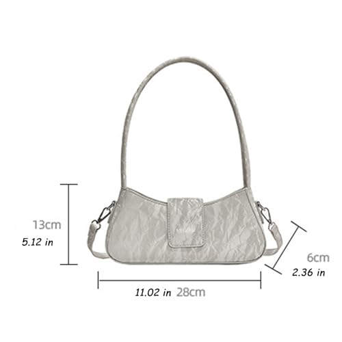 Suede Purse Elegant Textured Suede Bag for Women Lightweight Underarm Vintage Tote Purse Trendy Alt for Prom Weddings 20253
