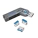 Produktbild LogiLink AU0043 USB Port-Blocker Schloss (1x Schlüssel und 4x Schlösser) grau
