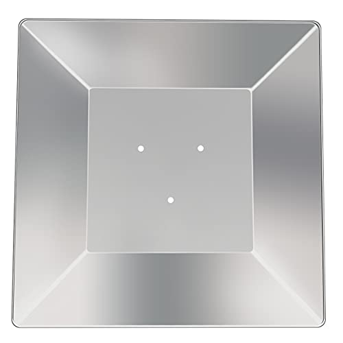 4-Sided Propane Heat Reflector Shield, Pyramid Patio Heater Replacement Top for Glass Tube Outdoor Heaters - Hole Distance 4 