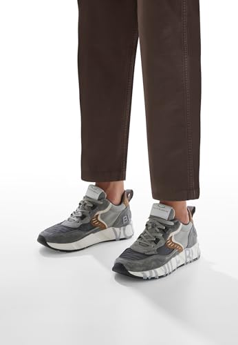 Voile Blanche Para Hombre. 2017465 Zapatillas De Piel Club 01 Gris (44), Plano, Cordones, Casual - 2
